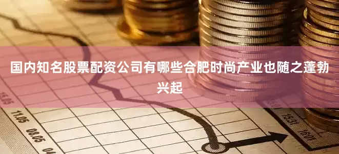 国内知名股票配资公司有哪些合肥时尚产业也随之蓬勃兴起