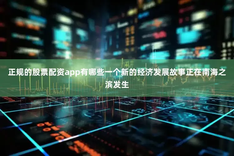正规的股票配资app有哪些一个新的经济发展故事正在南海之滨发生
